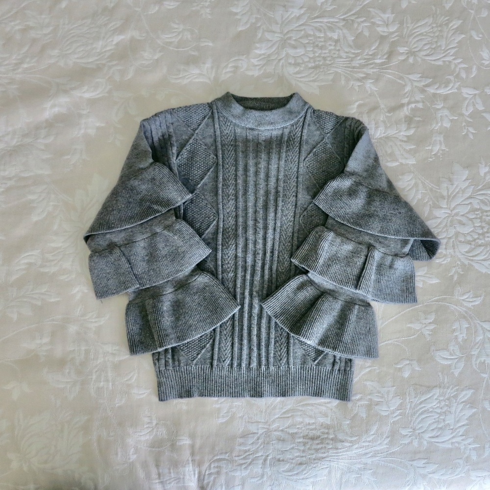 BMG Crewneck Cable Knit Long Sleeve Sweater Size 4XL